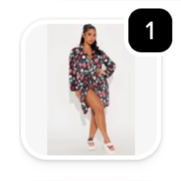 Fashion Nova Other - Fashion Nova Holiday Fleece Bathrobe